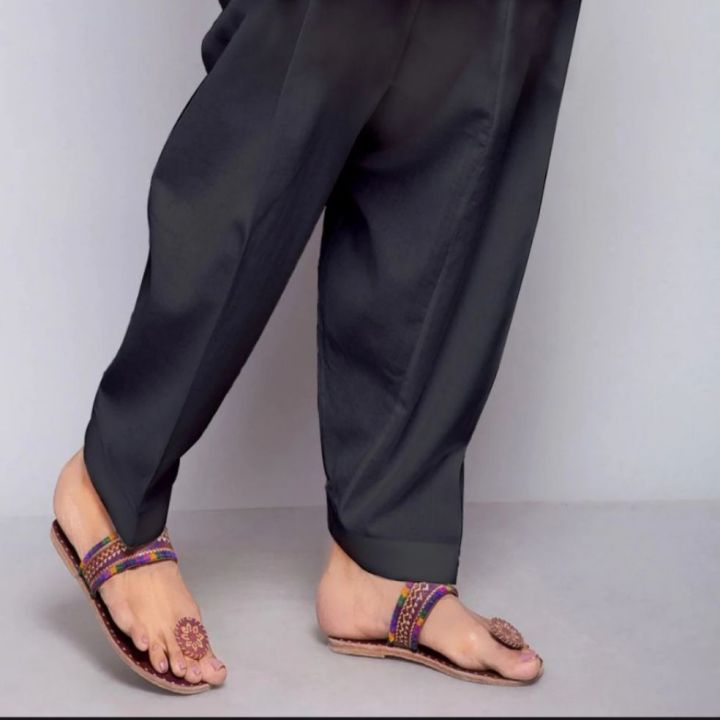 Sadia Collection Women's Full Length Casual Trousers in Cotton – Comfortable, Durable