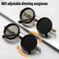 ND9 Adjustable Dimming Sunglasses Outdoor Fishing Driving Dual Filter Glasses UV Anti UV Personalized Polarized Sunglasses.