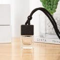 Dyed Square Cap Black Cap Empty Bottle Car Essential Oil Diffuser Fragrance Air Freshener Scent Perfume Bottle Ornament. 