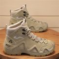 Men Tactical Boots with Straps for Combat Training Waterproof Straps Outdoor Hiking Breathable Shoes Multifunctional Motorcycle. 