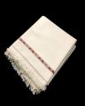 High quality dussa shawl for men white colour. 