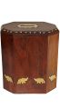 Wooden Money Bank 6x4”. 