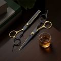 2pcs hair scissors set, special flat-tooth magic scissors for home use to trim bangs by oneself.