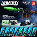 Technical Building Blocks toys  AK47 Revolver Submachine Sniper Barrett WW2   War SWAT Weapon Model  for children. 