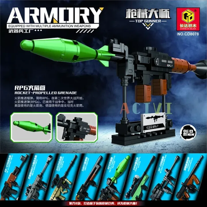 Technical%20Building%20Blocks%20toys%20%20AK47%20Revolver%20Submachine%20Sniper%20Barrett%20WW2%20%20%20War%20SWAT%20Weapon%20Model%20%20for%20children%20-%20Image%203
