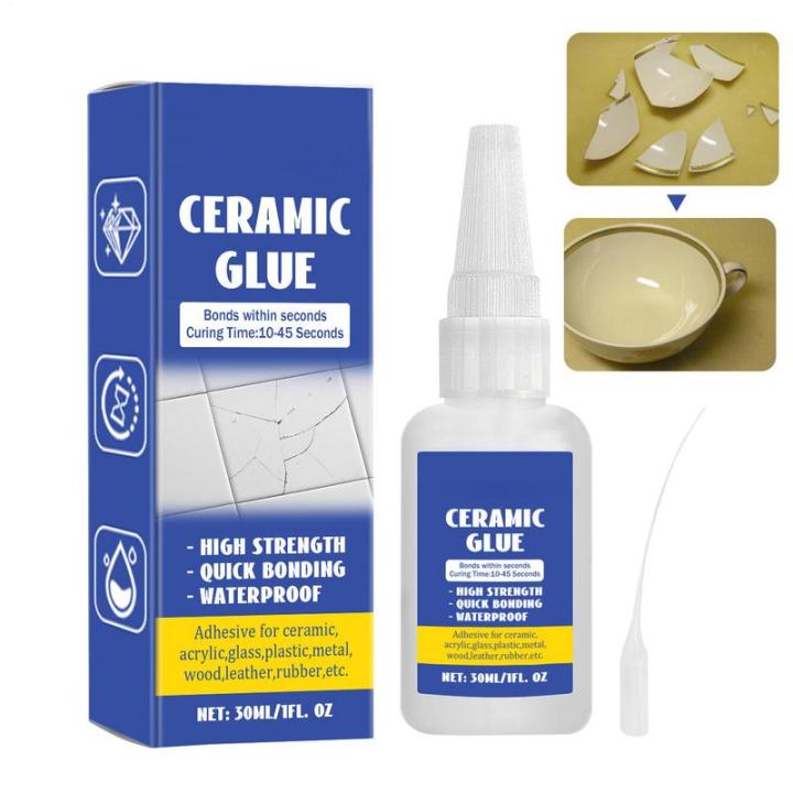 30ml Strong Super Ceramic Repair Glue Waterproof DIY Crafts Strong Adhesive for Pottery Porcelain Glass Metal Rubber