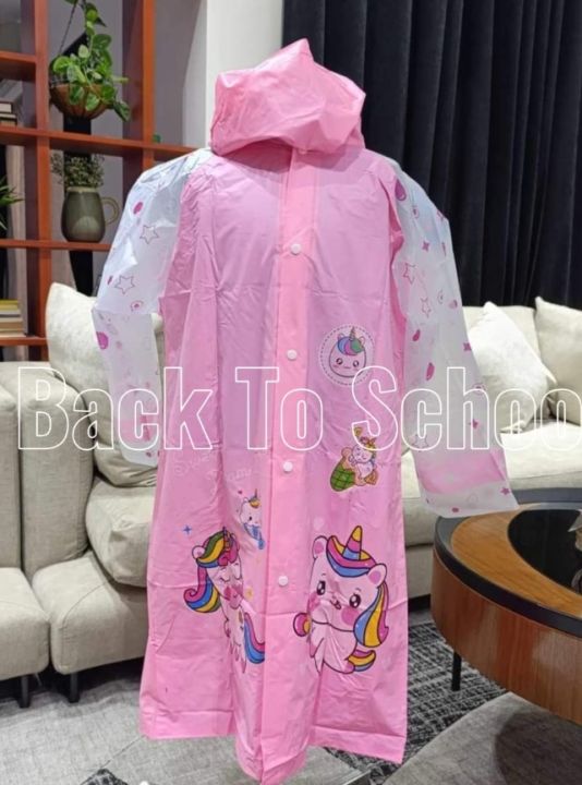 baby raincoat 7-15 years children water proff rainwear for school time rain.