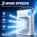 Portable Air Conditioner Fan,900ML Personal Air Conditioner with Ice Tray,5in1 Timming Evaporative Air Cooler,Cooling Fan with 7 Colors Light, 5 Sprays,3 Speeds,Ac Fan for Small Room,Office,Car,Camp. 