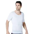 BurVogue Mens Slimming Body Shaper Seamless Compression Shirt Tummy Control Slimmer Shapewear Gynecomastia Undershirt. 