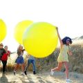 Pack of 4 Monster size happy birthday big balloons Mixed colours/large size balloons, Big Huge Size Giant Balloon Multicolors for party event Celebration;High Quality Latex Balloons. 