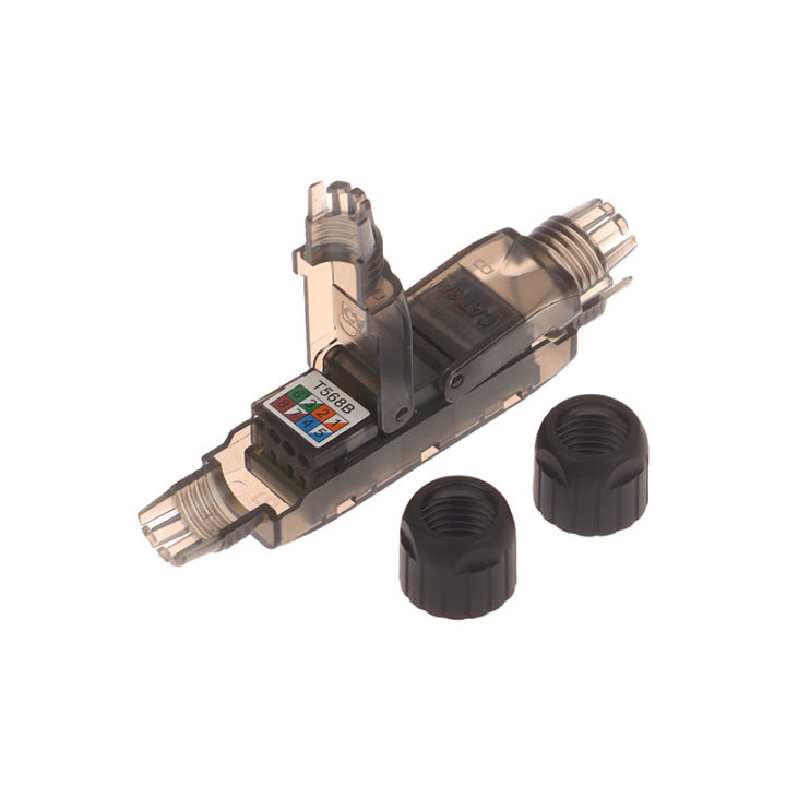 Tool-less Network Extension Cable Terminal Extender Junction Adapter - Easy Connect Network Interface Box for Smooth Data Flow