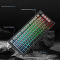 134+ Keys Gradient Gray RGB Backlit PBT Keycaps Custom Double Shot Keycaps for Cherry Gateron MX Switches Mechanical Keyboards. 