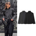 Tidalyf Women's 2026 New Autumn Office Blazers Chic Elegant Women Jackets Fashion Youth Travel Holiday Joker Streets Warm Coats.