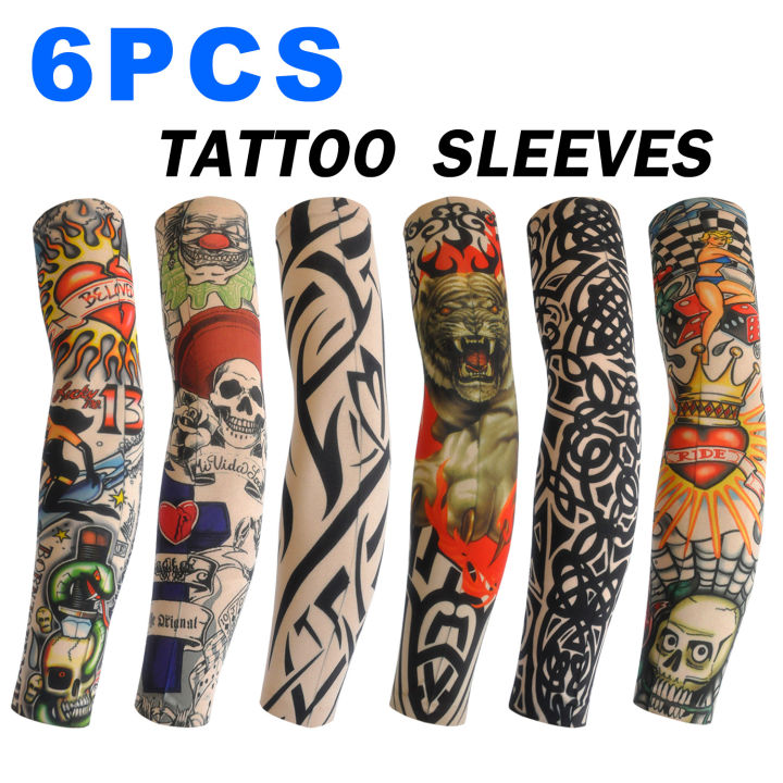 6%20Pcs%20Tattoo%20Sleeves%20Sun%20Protection%20Men%20Women%20Summer%20Seamless%20Arm%20Cover%20Cool%20Outdoor%20Cycling%20Breathable%20Cycling%20Tattoo%20Sleeves%20-%20Image%202
