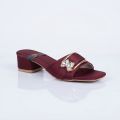 Stylish Fancy Block Heels Slippers for Women | Premium Butterfly Buckle Bridal & Party Wear Sandals for Ladies. 