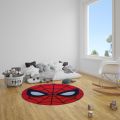 Sajalo SpiderMan Round Shape Rug For Kids  With Back Felt  90x90cm. 