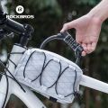 ROCKBROS Portable Bicycle Lock Ultra-Light Steel Cable Bike Lock 4-Digit Password PVC Waterproof  Steel Password Lock MTB Road. 