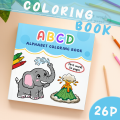 Alphabet Coloring Book for Adults - First Words & Animal Illustrations, Relaxation Art Therapy Activity Book. 