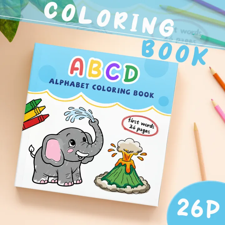 Alphabet%20Coloring%20Book%20for%20Adults%20-%20First%20Words%20&%20Animal%20Illustrations,%20Relaxation%20Art%20Therapy%20Activity%20Book%20-%20Image%202