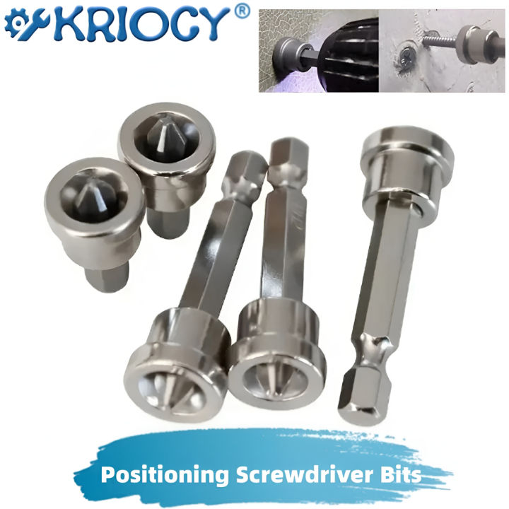 Magnetic Positioning Screwdriver Bit Head for Plasterboard Drywall Screws Electric Screwdrivers 25/50mm Woodworking Screw