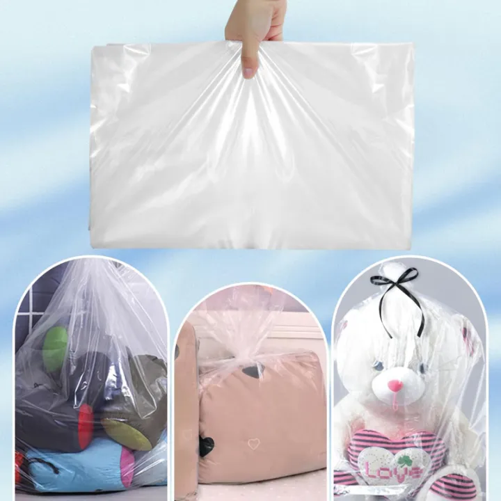 5/10pcs%20PE%20Dustproof%20Clear%20Storage%20Bags%20Large%20Capacity%20Moving%20Bags%20For%20Clothes%20Packing%20Luggage%20Bike%20Blanket%20Plush%20Toys-3%20Size%20-%20Image%203