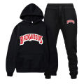 Winter Hoodie Sets Men Fashion Fleece Red Hoodies Black Brand Pants Casual Jogger Suit Tracksuit Sweatshirt Woman Pullover.
