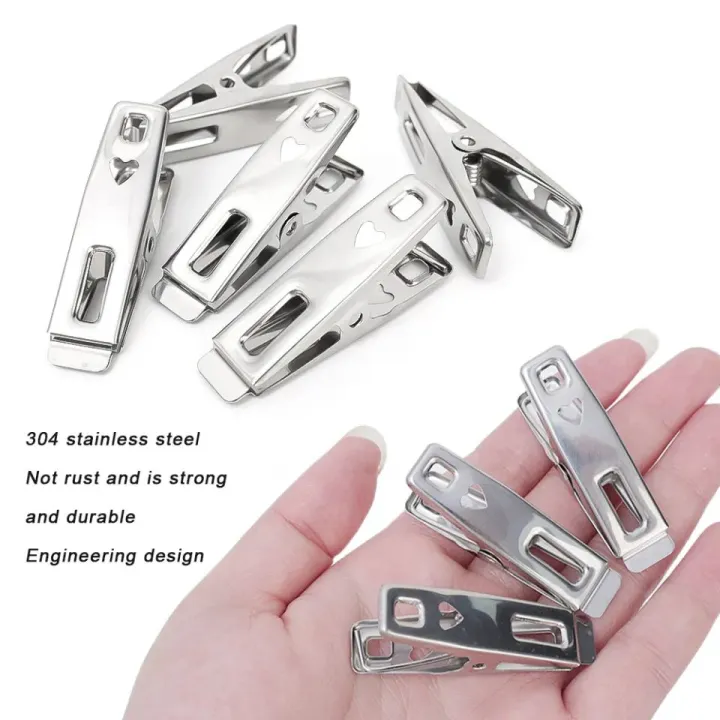 Stainless%20Steel%20Cloth%20Drying%20Clip-Silver%2020%20Piece%20Set%20-%20Hanger%20-%20cloth%20hanger%20-%20Image%203