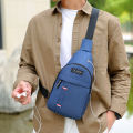 Chest Bag New Men Simple Nylon Fashion Waterproof One Shoulder Crossbody Bag. 