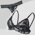 Non Padded Brassiere Triangle Lingerie Set. 