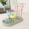 Baby Bottle Wheat Straw Drying Rack Feeding Cup Holder Removable Rack Cleaning Pacifiers Accessories Storage Drying Shelf Clean. 