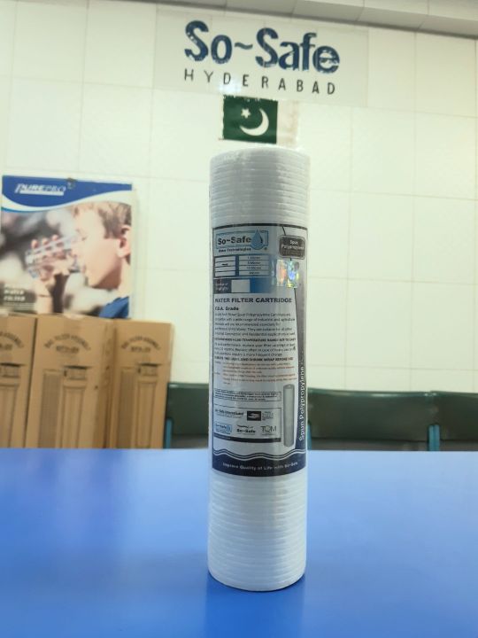 SoSafe Spun PPF Fiber PolyPropylene Cartridge Reg 10", |Sediment Water Filter Purifier Element for Home