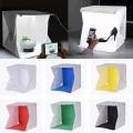 Lightbox Light Box Mini Photo Studio Box 23*22*24cm Photography Box Light Studio Shooting Tent Box Kit Multiple Color Backdrops. 