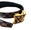 LV Genuine Leather Automatic buckle belt. 