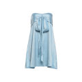 Sisterlinda Women Sweet  Satin Dress Chic Elegant Bow Patchwork Sleeveless Summer Trend Vacation Party Club Fashion Bodycon. 