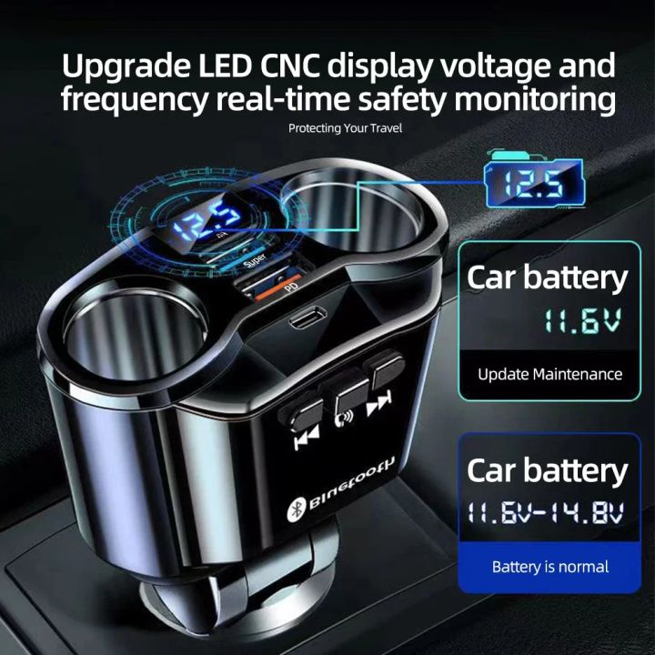 Car%20Cigarette%20Lighter%20Socket%20Splitter%20Charger%20PD%20QC3.0%20Fast%20Charger%20Dual%20USB%204.8A%20Digital%20Display%20Power%20Adapter%20%20For%20All%20Phone%20-%20Image%203