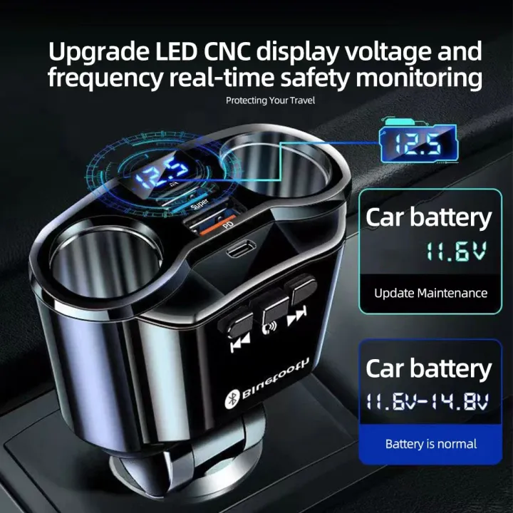 Car%20Cigarette%20Lighter%20Socket%20Splitter%20Charger%20PD%20QC3.0%20Fast%20Charger%20Dual%20USB%204.8A%20Digital%20Display%20Power%20Adapter%20%20For%20All%20Phone%20-%20Image%203
