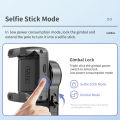 360° Rotation Face Tracking Shot 2-Axis Gimbal Stabilizer Selfie Stick Tripod Stand For iPhone Phone Live Tiktok Photography. 