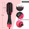 3-in-1 One Step Hot Air Brush | Hair Dryer, Styler & Volumizer | Ionic Ceramic Blow Dryer Brush for Straightening & Curling | 1000W, Multi-Color – Salon-Quality Results (No color choice). 