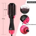 3-in-1 One Step Hot Air Brush | Hair Dryer, Styler & Volumizer | Ionic Ceramic Blow Dryer Brush for Straightening & Curling | 1000W, Multi-Color – Salon-Quality Results (No color choice). 