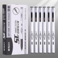 M&G Gel Pen 0.5 mm/ST nib, black, refillable, simple and high quality, white barrel, suitable for students and office use. 
