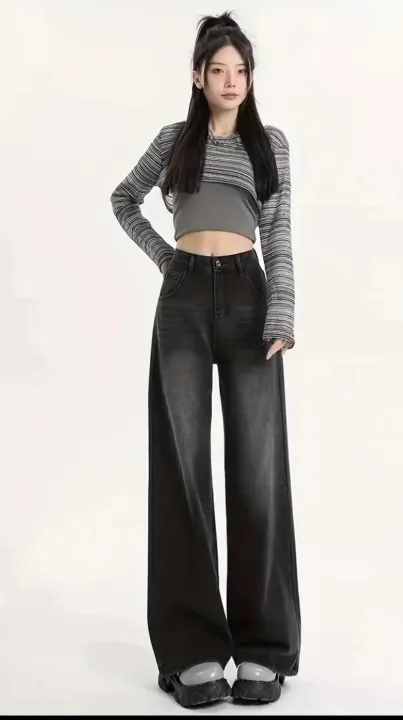 Vintage%20High%20Waist%20Wide%20Leg%20Jeans%20For%20Women%20-%20Image%204