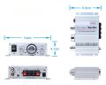 Lepy LP-A6 HiFi Power Amplifier Supper Bass Digital Player Mini 2.0 Channel Stereo Audio Car Home AMP For MP3/MP4/PC/CD/DVD. 
