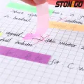 STONEGO 200 Sheets Fluorescence Self Adhesive Memo Pad Sticky Notes Bookmark Marker Memo Sticker Paper Student office Supplies. 