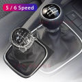 5/6 Speed Gear Shift Knob with Leather Boot Collar Case for Volkswagen VW Golf 5 V 6 VI MK5 MK6 Jetta 2005-2014 Car Stying. 