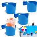 Poolside Cup Holders for Above Ground Swimming Pools Pool Cup Holder for Refreshing Drinks Bottle for Round Top Bar Easy to Use.