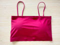 Ice silk strap padded body shape bra for women. 