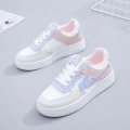 Fashionable Lace-up Flat Casual Shoes Comfortable Thick-soled Running Sneakers Round-toe Breathable/Wear-resistant Running Shoes. 