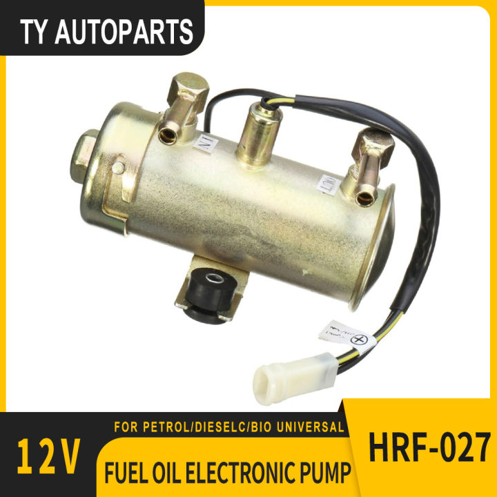 Car Gasoline Diesel Fuel Oil Electronic Pump 12V Electric Fuel Petrol Pump Low Pressure HRF-027 For Petrol/Dieselc/Bio Universal