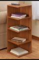 Modern Wooden Corner Bookshelf & Display Rack - 4-Tier L-Shape Corner Storage Organizer for Home & Office - Space Saving Decorative Corner Stand. 