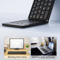 Mini Foldable Wireless Keyboard Ultra-thin Portable Bluetooth Rechargeable Folding Keyboard For iOS Windows Android Universal. 